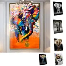 Quadro Decorativo GRANDE Alta Resolução Para Sala Quarto Escritório Quadro Coleção Elefante