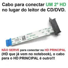 Cabo Conector Hd Sata Odd Dvd Dell 3567 3576 5558 5559 5566