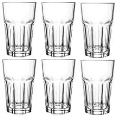 Kit 6 Copos De Vitamina 390ml Vidro Praticasa Copo Para Água Suco Refrigerante Bebidas Drinks
