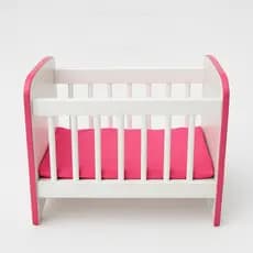 Brinquedo Berço Boneca Infantil 58cm Reborn /cores Azul ou Rosa