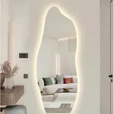 Espelho Orgânico Flame 170x70 E06 com LED Branco Quente 220V 3000K – Sofisticação e Conforto