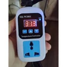 Termostato controlador de temperatura com tomada fêmea para chocadeira