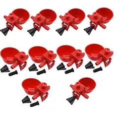 Kit Com 10 Bebedouros Automático Para Todas As Aves Tipo Copinho