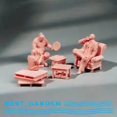 [Best_garden] 1/64 Figura Layout Decoração Presente Colecionável Projetos DIY Em Miniatura