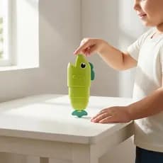Atraente Jogo De Criatura Aquática Segmentado Conjunto De Vara De Pesca Captura Brinquedo Habilidades De Movimento Fino