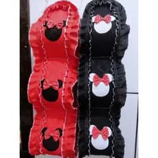 Porta-Papel Higiênico Minnie Tecido metalassê