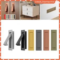 [Creat_home] Maçaneta De Porta De Bolso , Dedo Embutido Profissional Puxa Borda Puxar Ferragem Para Armário De Fazenda D
