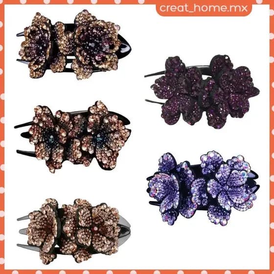 [Creat_home] Grampo De Cabelo Feminino Decorativo Bico De Pato Para Cabelos Longos , Finos E Grossos