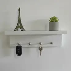Porta Chaves De Parede Organizador Decoração Para Casa 25x8 100% MDF