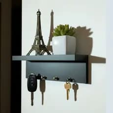 Porta Chaves De Parede Organizador Decoração Para Casa 25x8 100% MDF