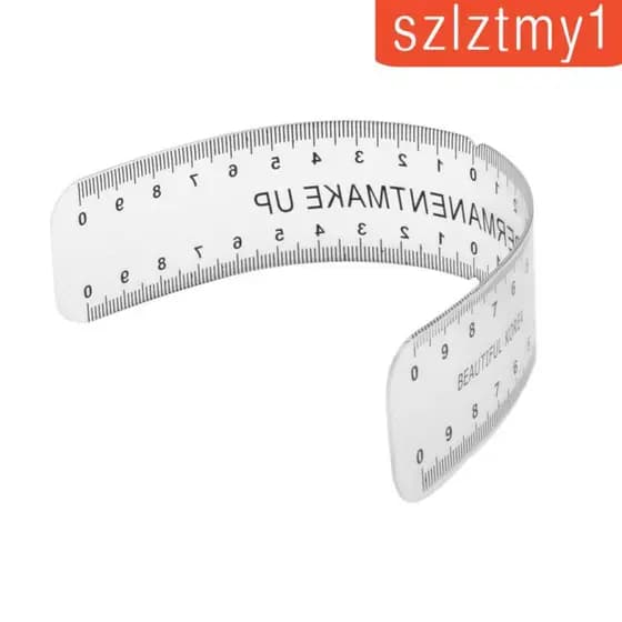 [Szlztmy1] Estêncil Reutilizável Para Cuidados Com Sobrancelhas , Suprimentos Régua De Medição De Maquiagem Permanente