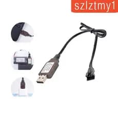 [Szlztmy1] Carregador De Bateria USB 500MA 7.4 V 3 Pinos Com Luz Indicadora LED Universal Inteligente Para Carro RC , Ba