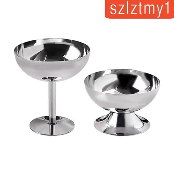 [Szlztmy1] Tigela De Sobremesa Com Pés Sundae Cocktail Bowl Suporte Estável Servir Para Salada Parfait Nozes Sorvete Con