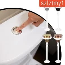 [Szlztmy1] Acessórios Para Lavador De Vaso Sanitário Doméstico Botão De Plástico De Pressão Única Tanque Compatível De 3