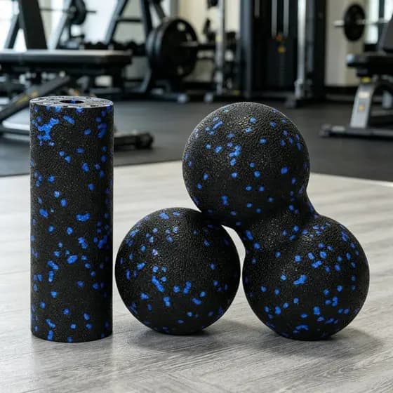 3 Peças Conjunto De Bola De Massagem De Tecido Profundo Relaxamento Muscular Espuma Rolo De Liberação Miofascial Ferrame