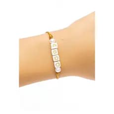 Pulseira Dourada Pérola & Encantos – Coração, Estrela e Lua com Significado e Elegância