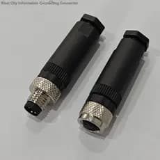Tomada de aviação à prova d'água M8-3 núcleo 4 núcleo cabeça masculina fêmea Sensor parafuso crimpagem conector banhado
