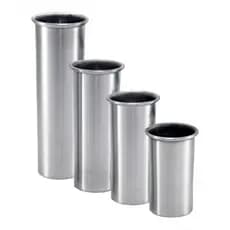Kit 4 Formas Cilíndrico em Alumínio para Velas Artesanais N°6