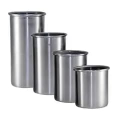 Kit 4 Formas de Alumínio Cilíndrico N°8 para Velas Artesanais