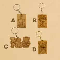 Kit Chaveiros Mdf Brinde Lembrancinhas Dia Dos Pais - Mdf Criativa