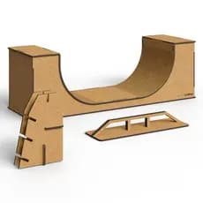 Pista Rampa Skate de Dedos Finger board playground brinquedos mdf