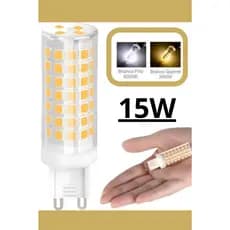 Kit 10 Lâmpadas Led Halopim G9 Lustres 15w Extra Forte