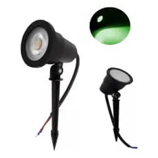 Kit 10 Espeto Led 15w Luminaria Jardim Prova Dágua Verde