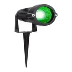 Kit 08 Espetos Jardim 7w Led Luz Verde Lâmpada Cob Bivolt
