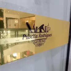 Kit 2 Adesivos faixa dourado vidro salão personalizado 100 x 12cm