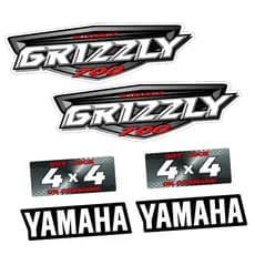 Kit Adesivos Plastificados Yamaha Grizzly 700 Quadriciclo