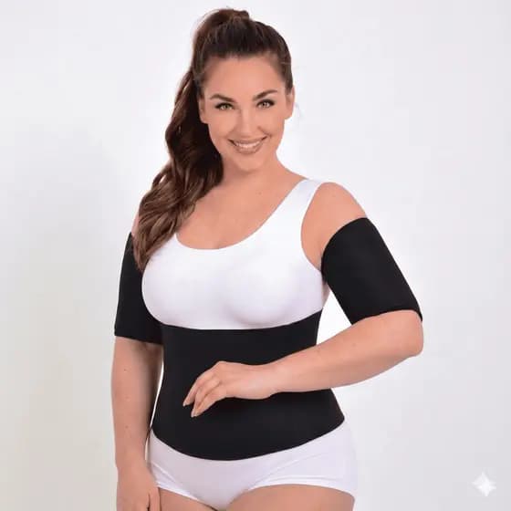 Combo Redutor de medidas faixa abdominal e cinta de braço