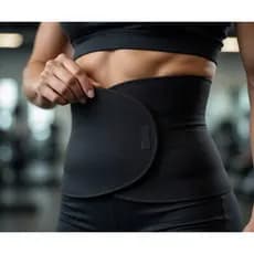 LIGHT Cinta Faixa Abdominal Unissex Ajustável Térmica Postura Treino E Alívio