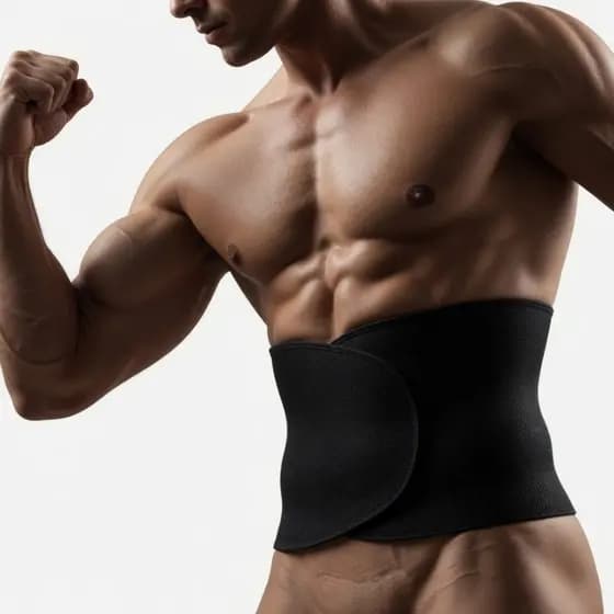 LIGHT Cinta Faixa Abdominal Unissex Ajustável Térmica Postura Treino E Alívio