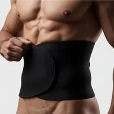 LIGHT Cinta Faixa Abdominal Lombar Unissex Alta Compressão Térmica Postura Treino