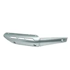Capa Protetora Escapamento Cores Prata/Preto Yamaha Factor 125 2009 2010 2011 2012