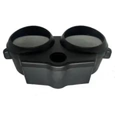 Carcaças Inferior e Superior Painel Moto Honda CG Fan 125 Preta Lente Orbital 2005 2006 2007 2008 2009 2010 2011 2012 13