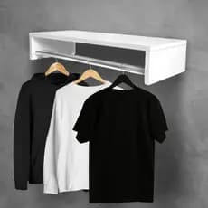 Cabideiro De Parede Arara De Roupas Para Closet Quarto 50 Cm dormitório