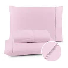 Lencol Queen/Casal/King/Solteiro Jogo De Cama Casal 400 Fios Micropercal com Ponto Palito