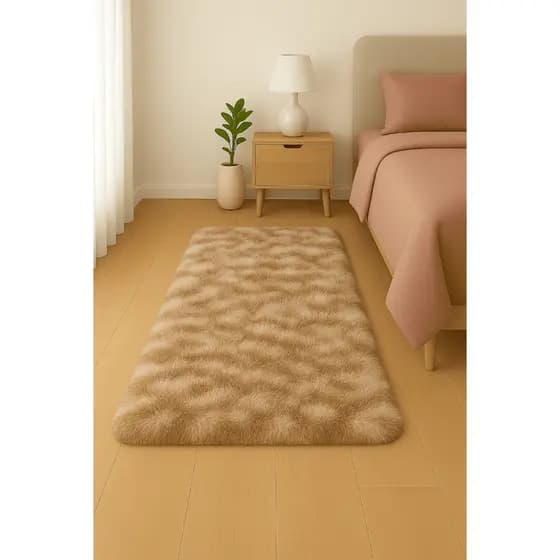 Tapete Felpuda 2m X 60cm / 1m X 60cm / 60X40 Beira de Cama Peludo Shaggy
