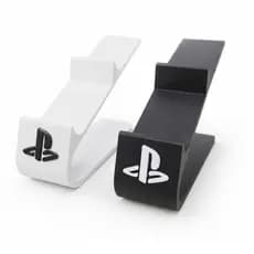 Suporte para Controle PlayStation PS4 PS5 Duplo Organização Setup Gamer Mesa Preto e Branco