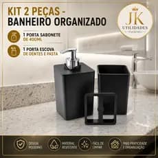 KIT Porta Escova de Dentes e Pasta com Tampa e Saboneteira 30ML  - KIT VIAGEM ESCOVA E PASTA E SABONETEIRA