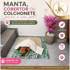 Manta Colchonete Pet - Dupla Face Manta Quentinha Para Cachorro e Gato