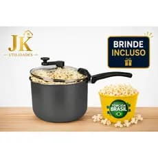 Panela Pipoqueira Cozilar 4,5 Litros 20cm Antiaderente + BRINDE Balde de Pipoca - PROMOÇÃO