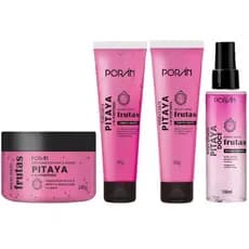 Escolha Kit Corpo e Rosto Pitaya Cuidado com a Pele Porán Body Splash Sabonete Esfoliante