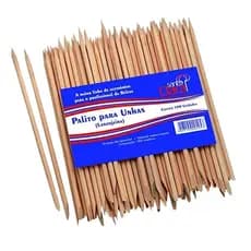 Palitos Pau De Laranjeira P/ Unhas E Cutículas 100 Pçs Santa Clara Palito de unha Manicure