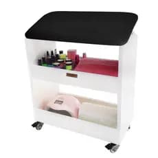 Carrinho auxiliar Apoio de Pé Perna Para Manicure Pedicure - Web Sales Nails