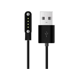 Carregador Para Relogio Inteligente Smartwatch T5 Pro X 11 4 Pinos 7.62MM Cabo Carregamento Rápido