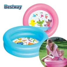 Piscina Infantil 21 Litros Inflável Bestway Praia Piscina Vinil Redonda Banheira Bebê Criança Menino Menina