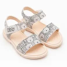 Sandália Meninas Kidy Toys Goods Para Colorir Marfim