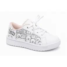 Tênis Kidy Hype Infantil Branco C/ Caderno P/ Colorir